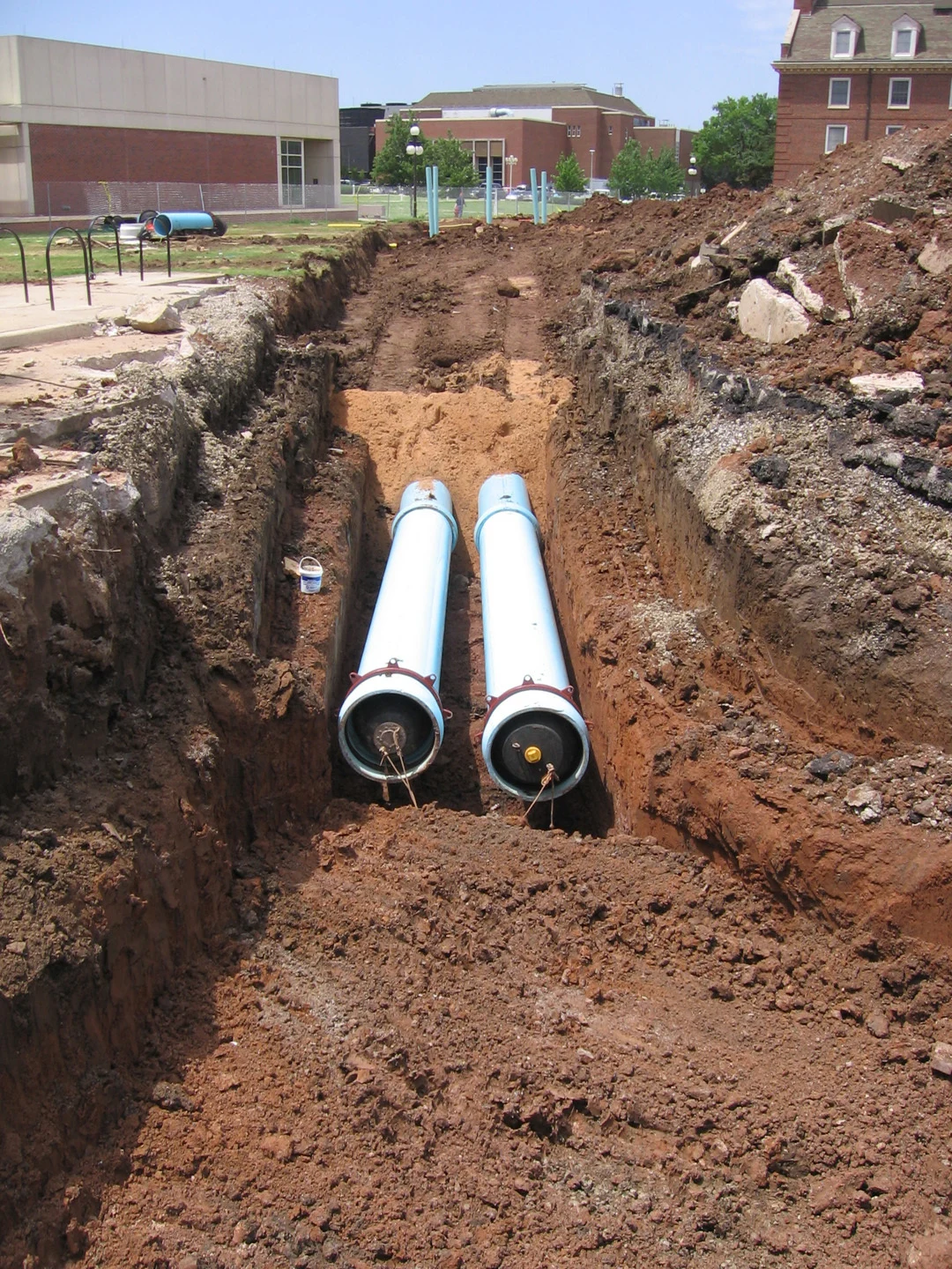 Underground pipes